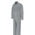 Red Kap Men's Button-Front Cotton Coverall - Fisher Herringbone Gray